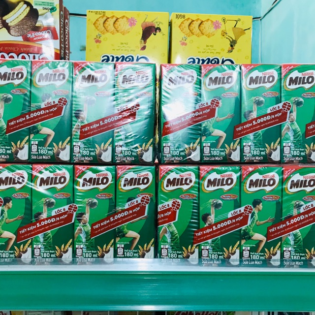 Combo 2 vỉ sữa MILO 180ml  date mới nhất