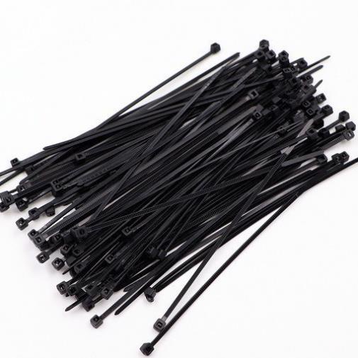 Dây Thít Dây Rút Lạt Nhựa 10cm, 15cm, 20 cm Trắng Đen - TÚI 100 DÂY MS88125