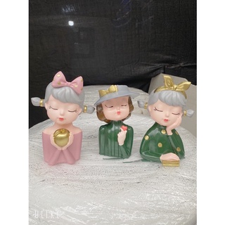 bình hoa cô gái decor