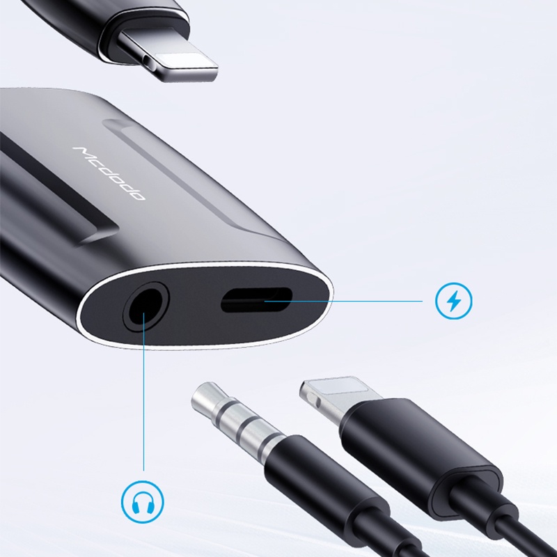 Mcdodo bộ chuyển đổi Dây Cáp Âm Thanh Aux Jack Cáp sạc 3.5mm fro ĐT táo CA-634