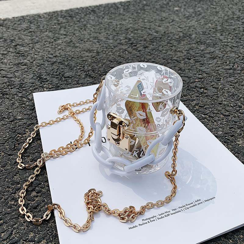 Túi xách đeo vai dây xích phong cách Hàn Quốc 2021