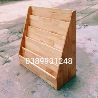 (RẺ VÔ ĐỊCH) Kệ sách gỗ tự nhiên 5 tầng cho bé (Dài 80cm)