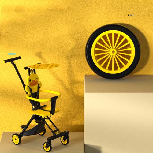 Xe đẩy cho bé, Xe đẩy gấp gọn em bé đi du lịch siêu gọn nhẹ B.Duck 1058