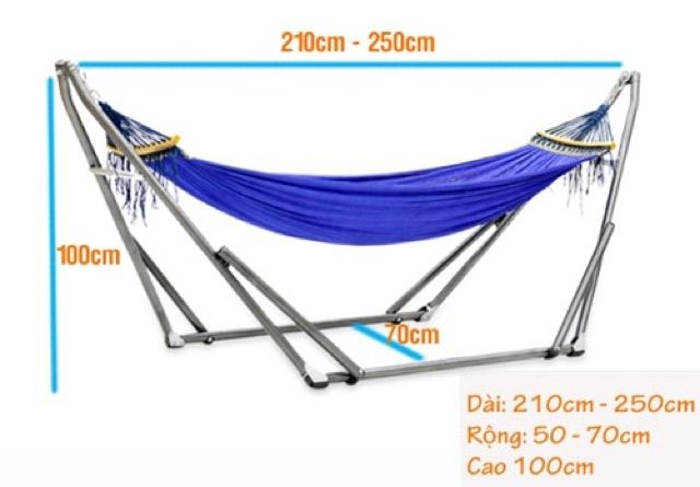 xả kho kiếm 5* võng xếp sơn người lớn cả bộ gồm lưới cỡ đại cán thép 60cm