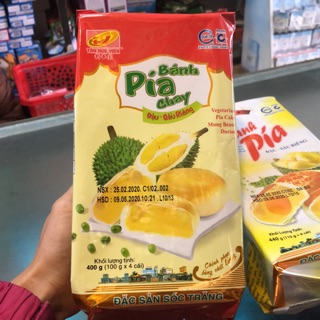 Bánh pía chay đậu - sầu riêng