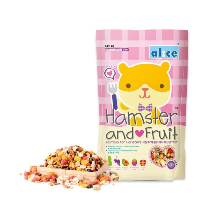 Thức ăn trái cây Hamster and Fruit (Alice) - 500gr