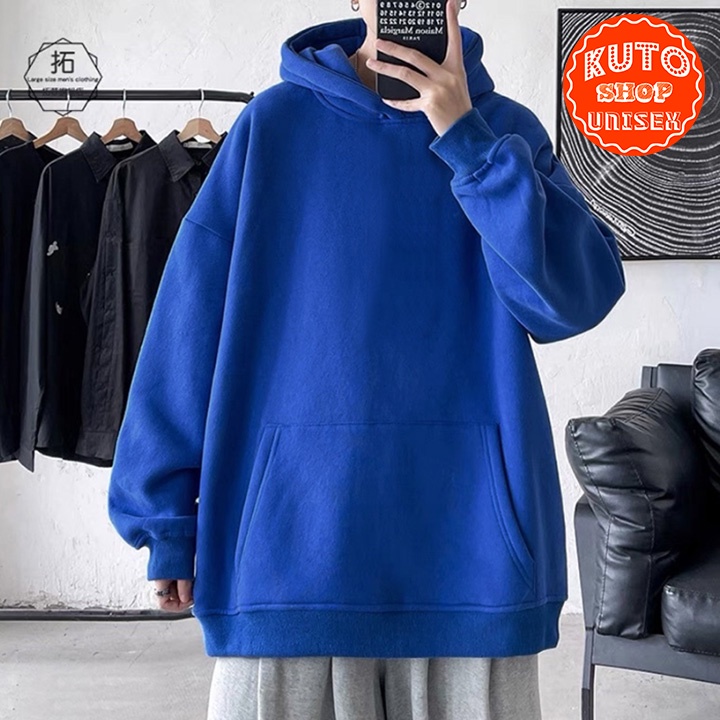Áo Hoodie Basic nỉ bông cao cấp form rộng unisex