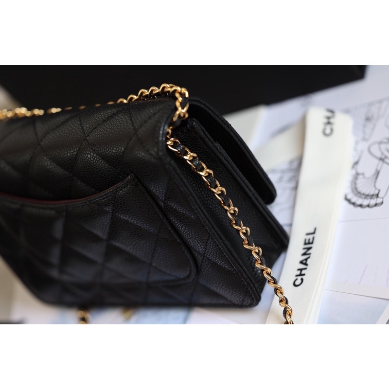 Túi CHA N E L woc da hạt fullbox