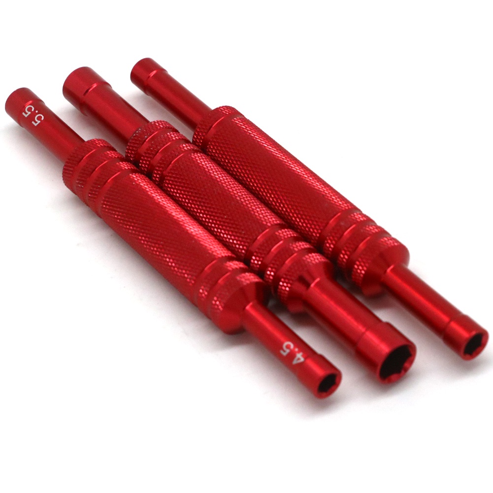 Set 3 Chìa Vặn Đai Ốc Lục Giác Bằng Hợp Kim Nhôm 4.0 / 5.0 / 4.5 / 5.5 / 7.0 / 8.0mm Cho Xe Điều Khiển Từ Xa