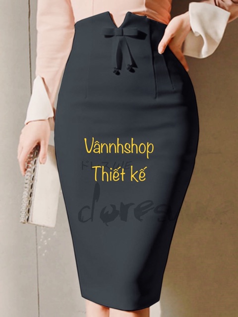 CHÂN VÁY BÚT CHÌ 🌷HÀNG THIẾT KẾ 🌷 CHÂN VÁY HÀN QUỐC MÀU ĐEN MS 027(kèm ảnh thật khách hàng màu trắng kem) | BigBuy360 - bigbuy360.vn