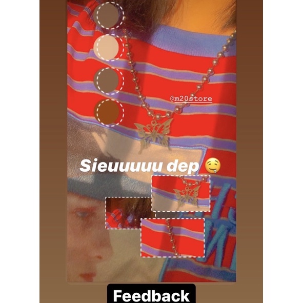 Vòng Cổ Ball Chain Hình Bướm Thép Titan Chống Gỉ, Vòng Cổ Nam Nữ Dạng Bi