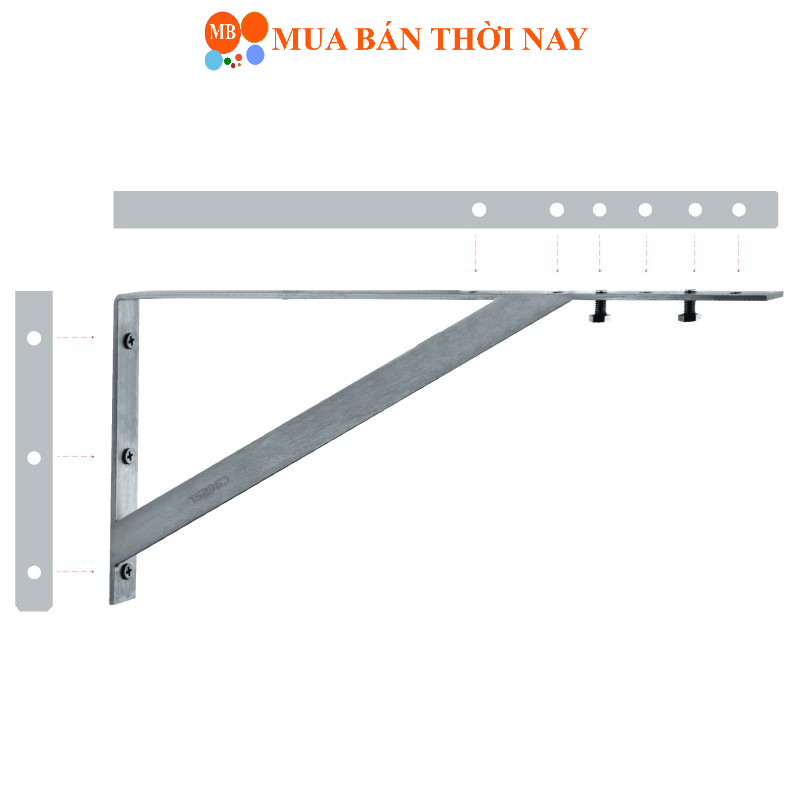Giá đỡ chậu âm bàn Caesar BF442-5, Bộ cặp 02 cái