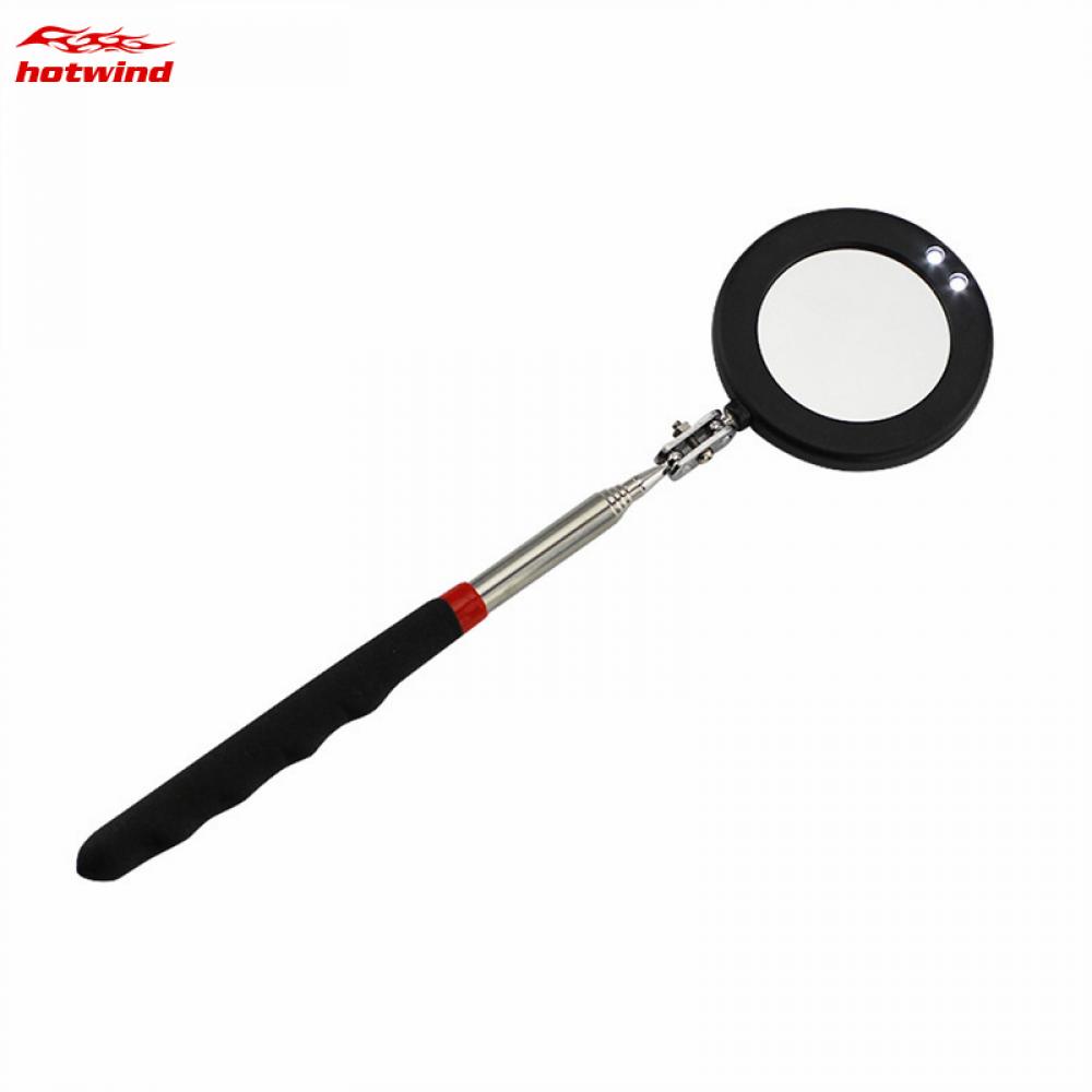 Hw Gương Soi Mini Xoay 360 Độ Kèm 2 Đèn LED Chuyên Dụng Cho Xe Hơi