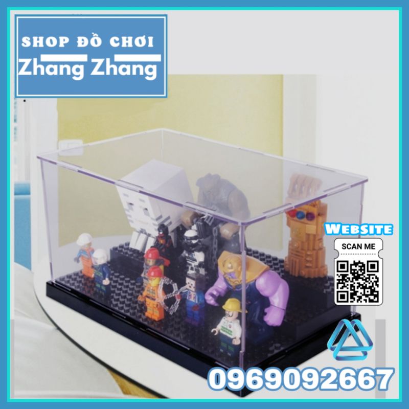 Đồ chơi xếp hình Hộp đựng trưng bày 3 tầng phiên bản giới hạn Shop đồ chơi Zhang Zhang
