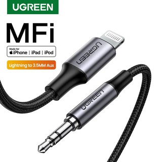 Cáp chuyển Lighting sang Aux 3.5mm dài 1m mạ nickel chống nhiễu Ugreen 70509