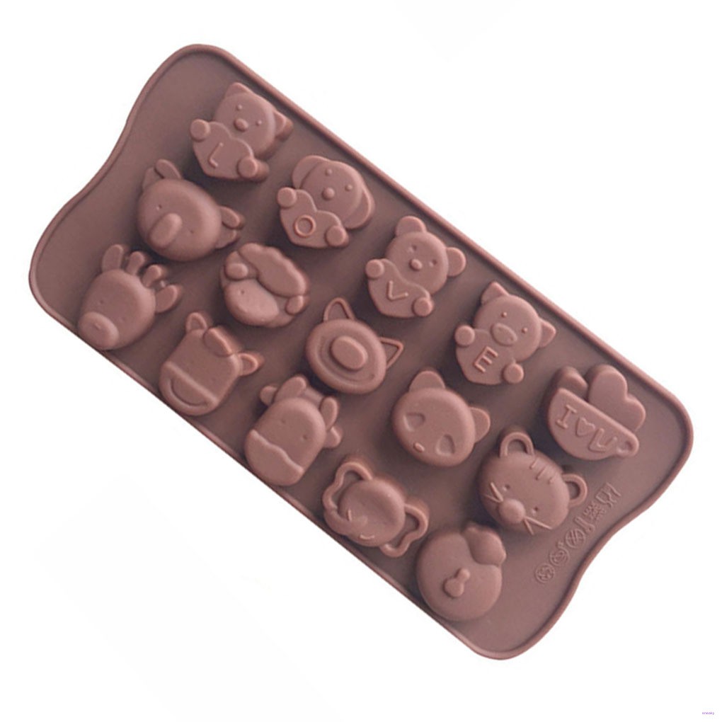 Khuôn Silicone Làm Bánh Tạo Hình Động Vật Dễ Thương