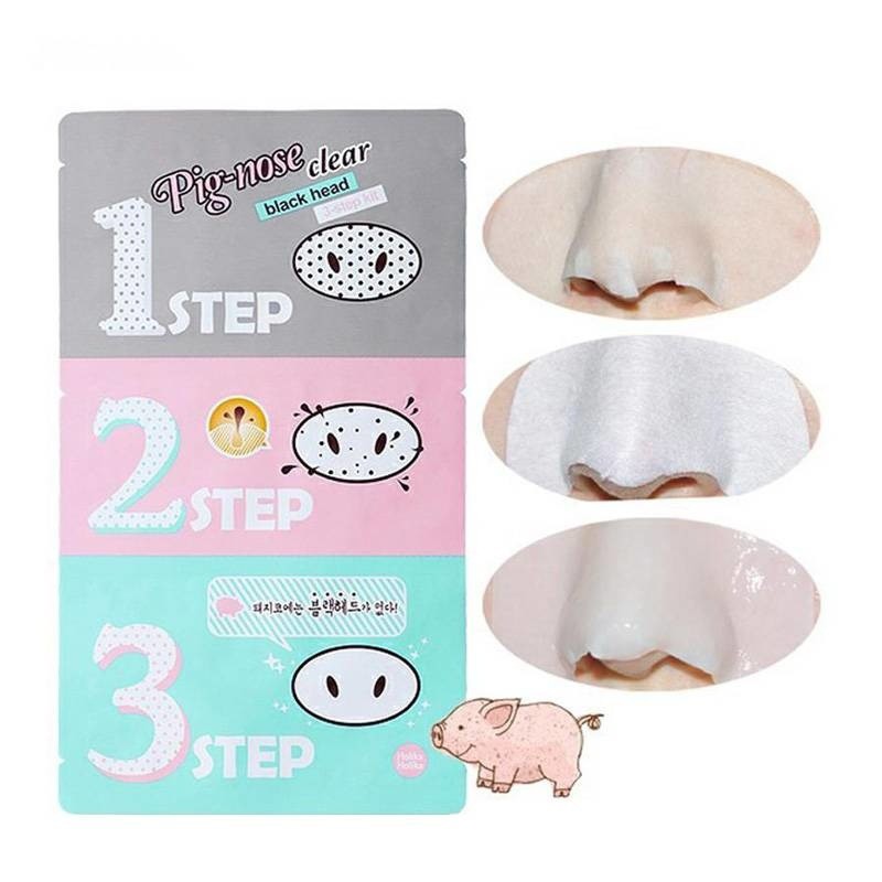 Miếng lột mụn mũi 3 bước Holika Holika Pig Nose Clear Black Head 3 Step Kit