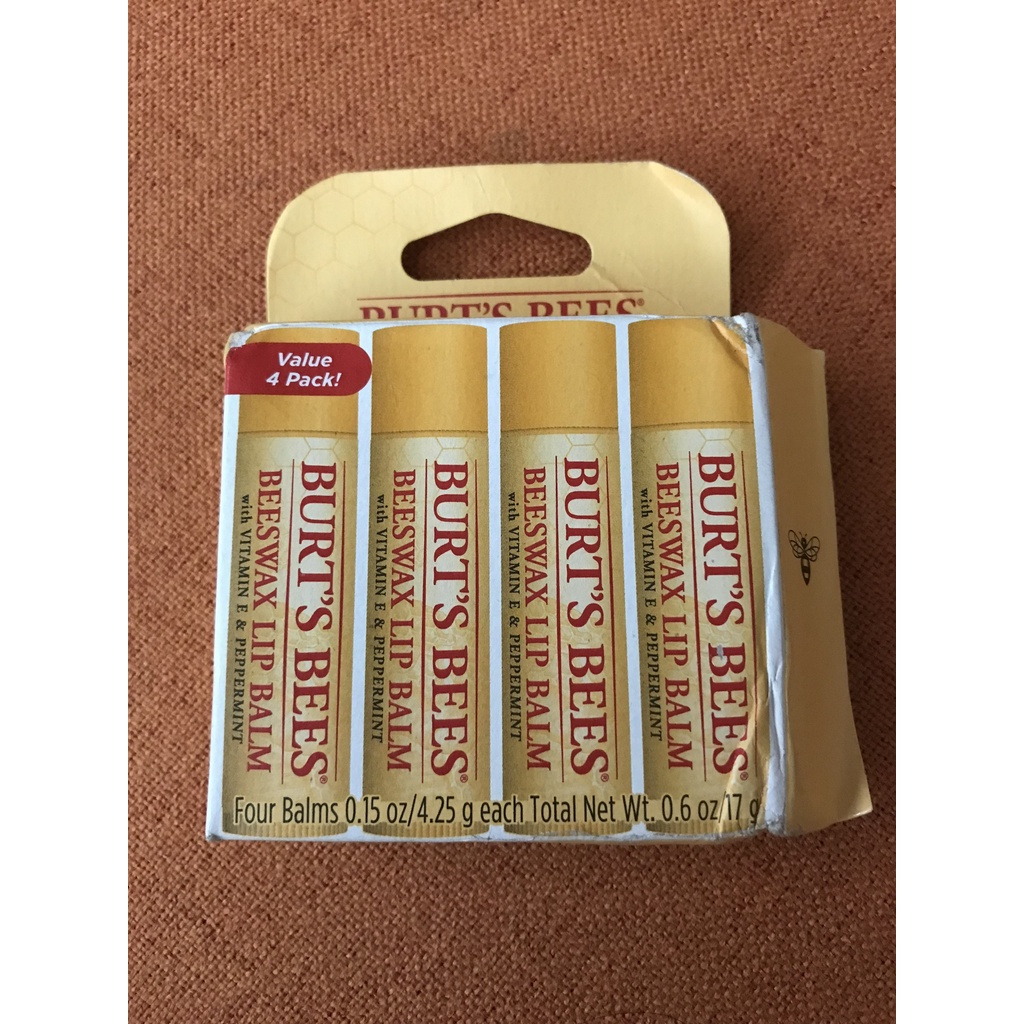 [Date 2024] Son dưỡng môi thiên nhiên Burt’s Bees không màu dưỡng ẩm lâu và không thâm môi - Natural Lip Balm Burts Bee