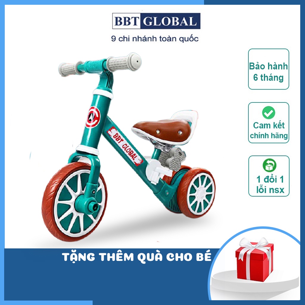 Xe chòi chân cho bé 2 tuổi Q6 BBT Global, xe chòi chân 2 bánh có bàn đạp bảo hành 6 tháng toàn quốc