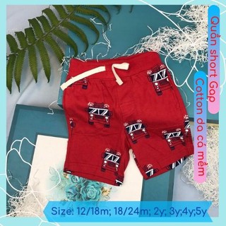 Quần đùi bé trai quần short cotton Gap xuất dư chất cotton da cá mềm