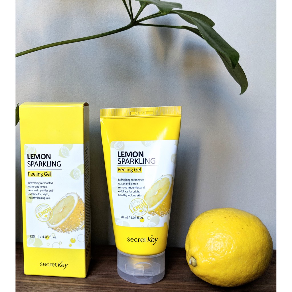 Gel tẩy tế bào chết sáng da Secret Key Lemon Sparkling Peeling Gel 120g