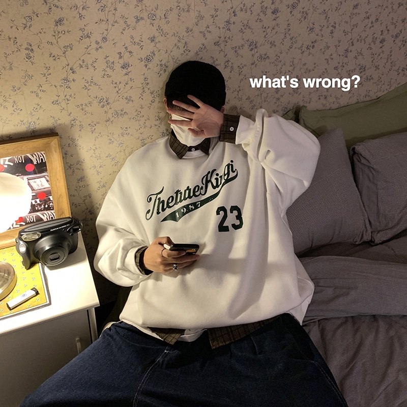 Áo Khoác Áo Sweater Mỏng Tay Dài Cổ Tròn In Họa Tiết Thời Trang Cho Nam Và Nữ Size M-3Xl