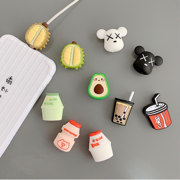 Phụ Kiện Bảo Vệ Dây Cáp Sạc USB Hình Hoạt Hình Dễ Thương Sắp Xếp Gọn Gàng Cho Tất Cả Các Dòng Điện Thoại