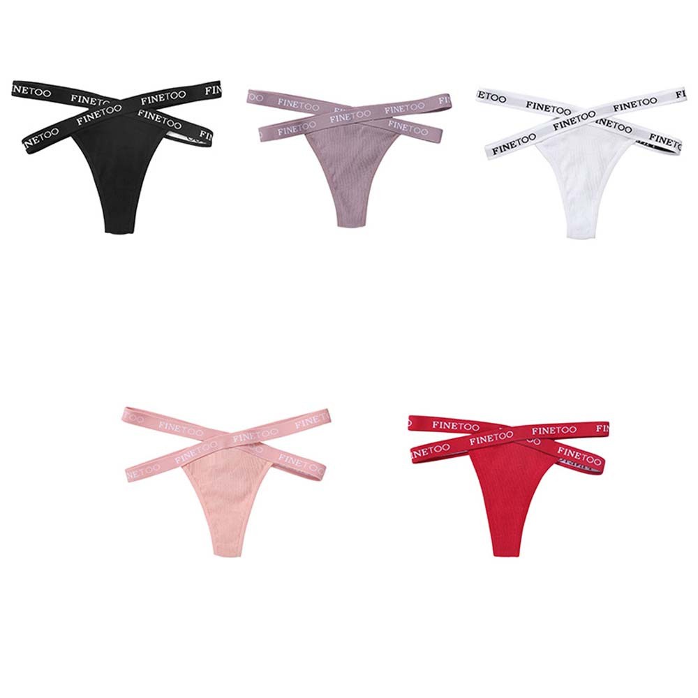 Mxbeauty Quần Lót Cotton Không Đường May Màu Trơn Phối Dây Đan Chéo Gợi Cảm Cho Nữ | BigBuy360 - bigbuy360.vn