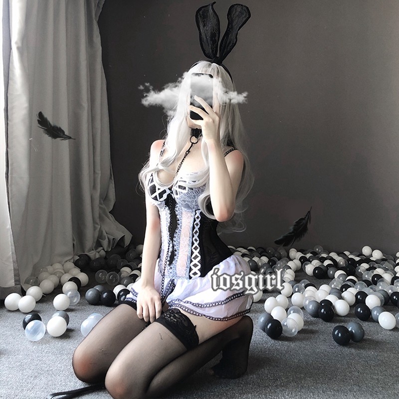 Bộ áo hai dây + quần lót lọt khe ngủ hóa trang nhân vật hoạt hình quyến rũ cho nữ