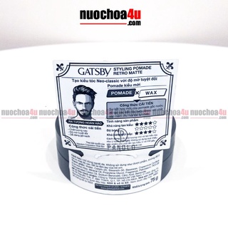 Sáp Wax Tóc GATSBY - Styling Pomade 75g