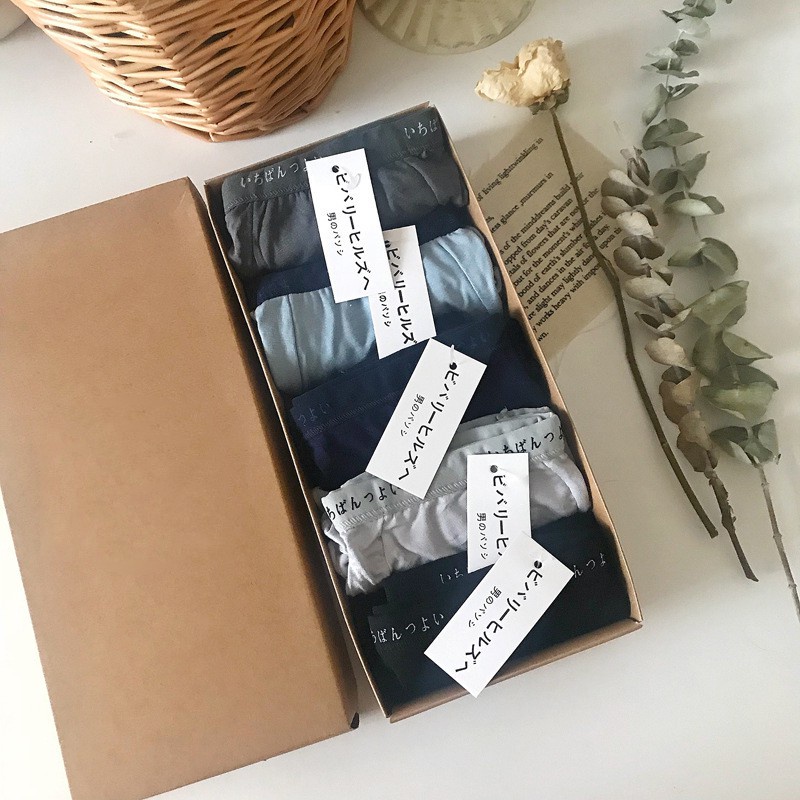 [Hộp 4 Chiếc] Quần Lót Nam Cotton Cao Cấp, Quần Sịp Nam Boxer Kháng Khuẩn