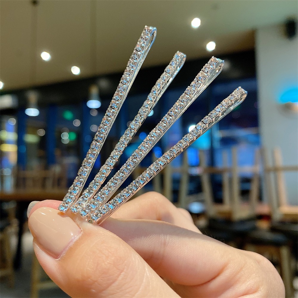 Kẹp tóc mái Idol, kẹp tóc đính đá sáng lấp lánh Filibra - CT060