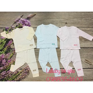 Bộ dài tay cài vai Lullaby BST thu đông cotton 2 lớp NEW!