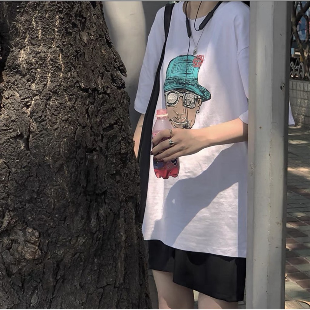 Bộ Thun Trơn Cộc Tay Oversize ALIFE Nữ  Nana's House - FREESHIP  Set áo thun tay lỡ dáng rộng và quần short ống rộng