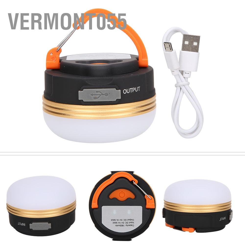 Hàng Hot Ngoài trời sạc USB Treo di động Đèn LED từ tính Lều đèn Lantern Đèn khẩn cấp Đèn cắm trại Hàng giao ngayVermont055