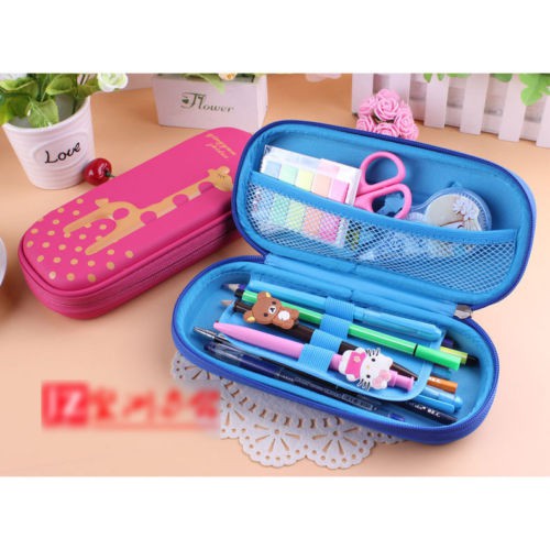 Hộp Bút Cỡ Lớn In Hình Hươu Cao Cổ Hoạt Hình Dễ Thương