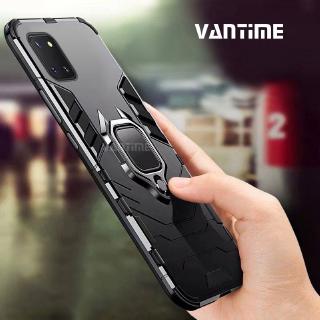 For Samsung Galaxy Note 10 Lite Hard Stand Ring Case Full Protect Heavy Matte Cover