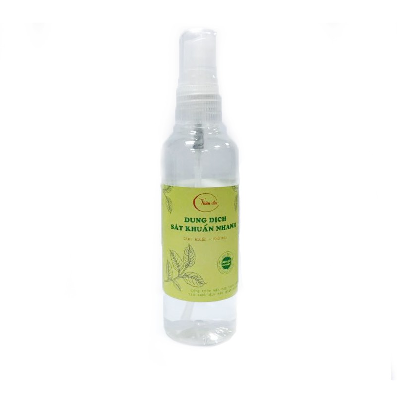 Chai dung dịch rửa tay khô dung tích 100ml, tỉ lệ diệt khuẩn đến 99%, có giấy chứng nhận từ Quatest 3 - Dạng nắp bật