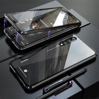 Ốp lưng hộp kính hút từ trong suốt cho điện thoại Huawei P20 Pro