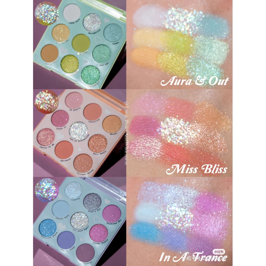 [CÓ SẴN-XEM LƯU Ý] Bảng phấn mắt Colourpop Aura &amp; Out/ In A Trance/ Miss Bliss [Colourpop Tie Dye Collection]