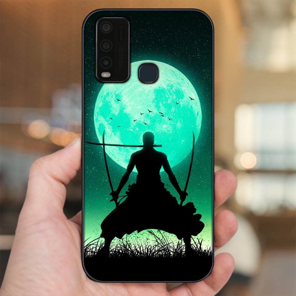 Ốp lưng Vivo Y30, Y50 viền đen in hình Zoro One Piece