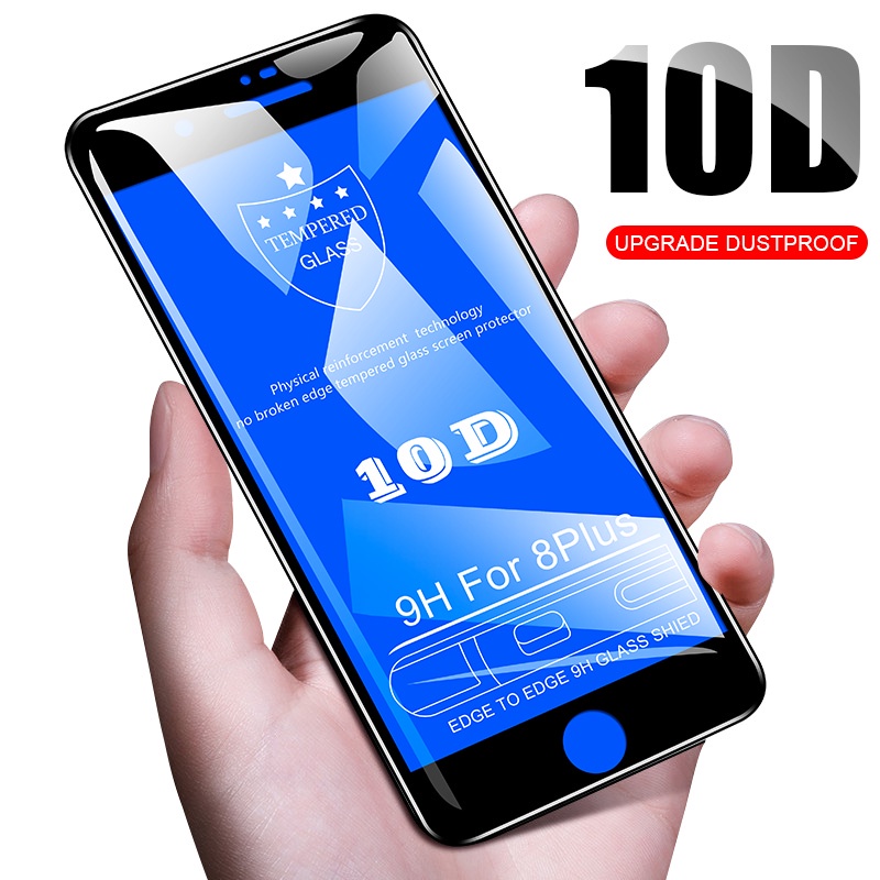 Kính Cường Lực 10D Bảo Vệ Toàn Màn Hình Cho iPhone 13 12 11 Pro Max 6 7 8 Plus XR X XS