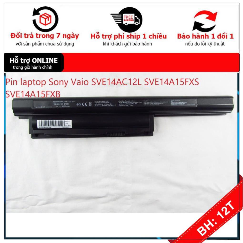 [BH12TH] ⚡️[PIN ZIN] Pin laptop Sony Vaio SVE14AC12L SVE14A15FXS SVE14A15FXB