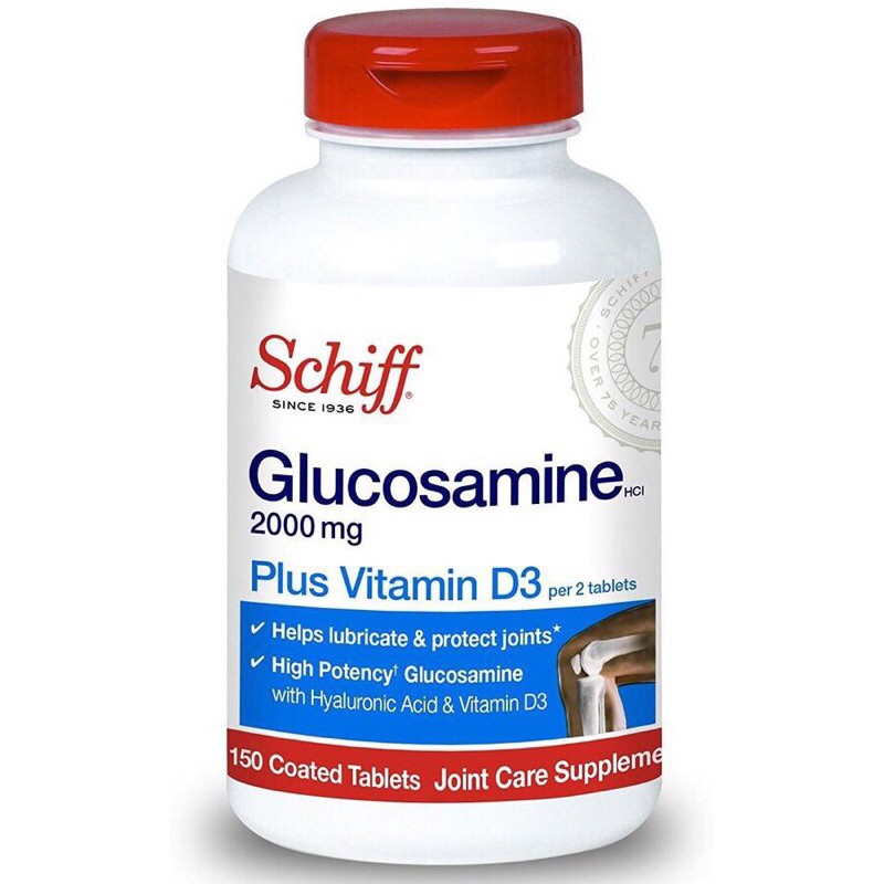 viên uống Xương Khớp Schiff Glucosamine 2000mg Plus Vitamin D3 của mỹ