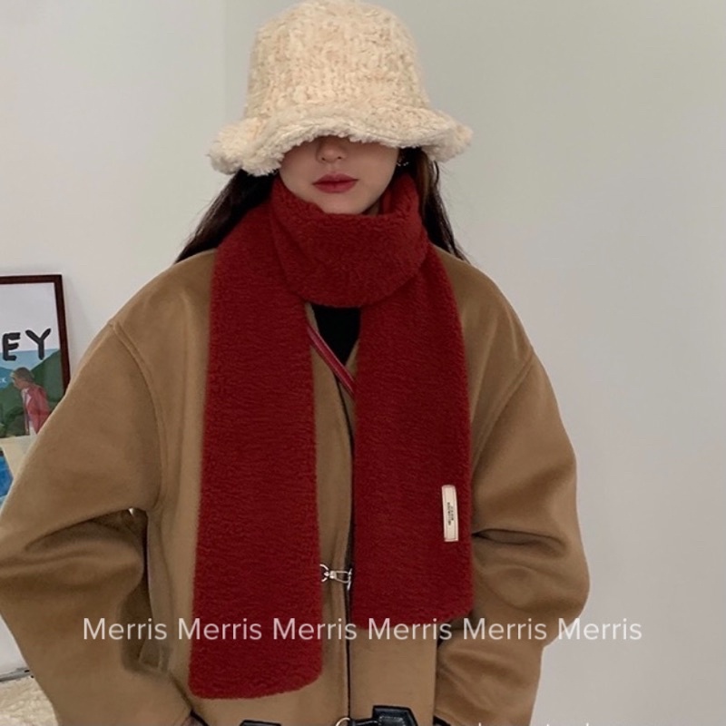[HÀNG CÓ SẴN] KL14 - Khăn lông cừu quàng cổ unisex nam nữ phong cách Hàn Quốc