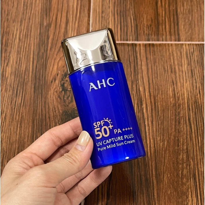 AHC Mặt nạ bảo vệ chống tia UV hai trong một dạng ống màu xanh dương phong cách Hàn Quốc cho nam và nữ