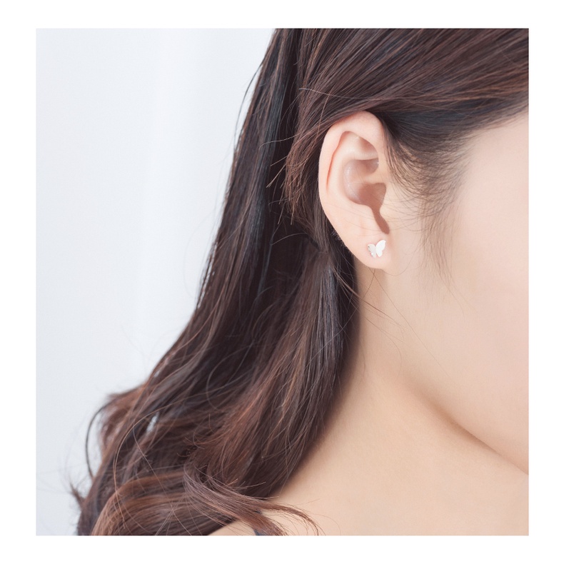 Bông tai mạ bạc 925 nhỏ xinh hàn quốc trang sức bạc CINLA KT013