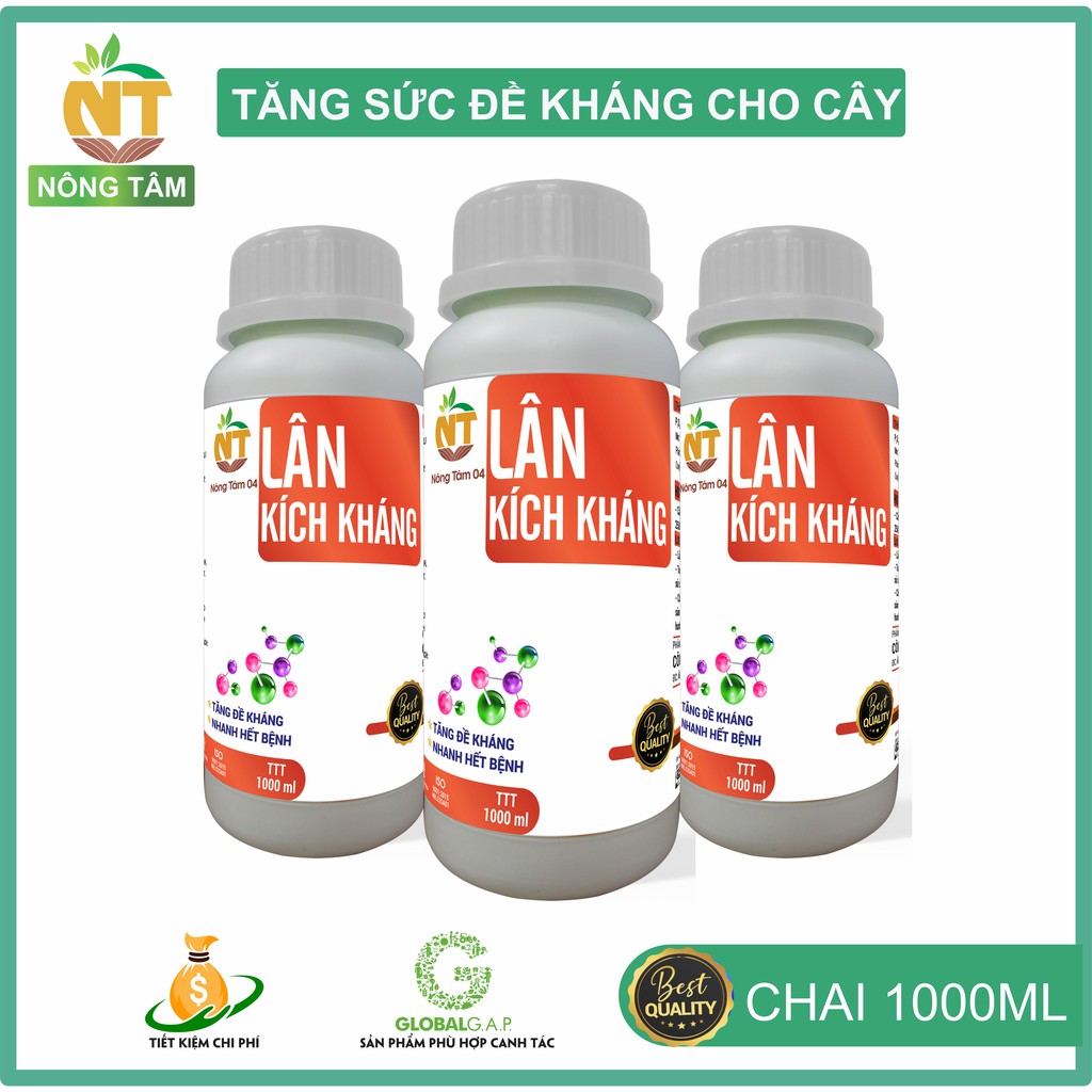 Phân bón vi lượng tăng sức đề kháng, hạn chế mầm bệnh, chuyên dùng cho cây ăn quả, chai 1000ml