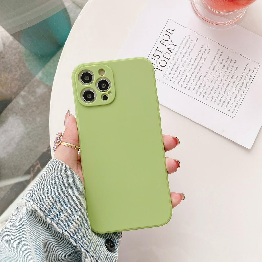 Ốp điện thoại silicon dẻo cạnh vuông mềm cho IPHONE 11 12 PRO MAX X XS MAX 6 6S 7 8 PLUS SE 2020