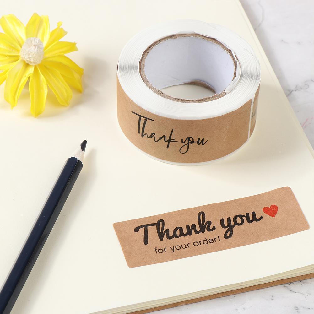 DIACHAVN Cuộn 120 Nhãn Dán Chữ Thank You For Your Order